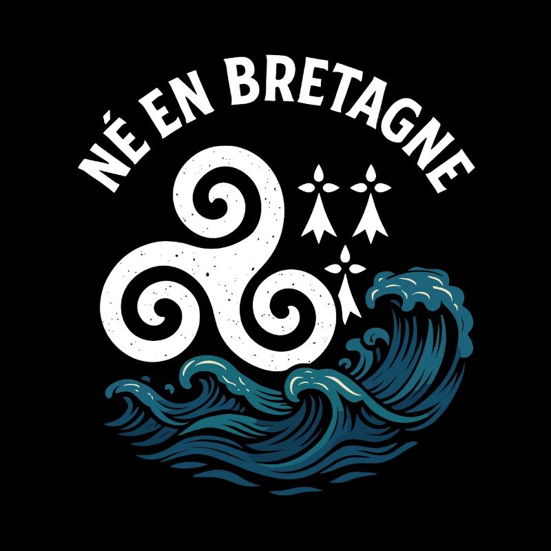 Born in Brittany Triskel Breton identity