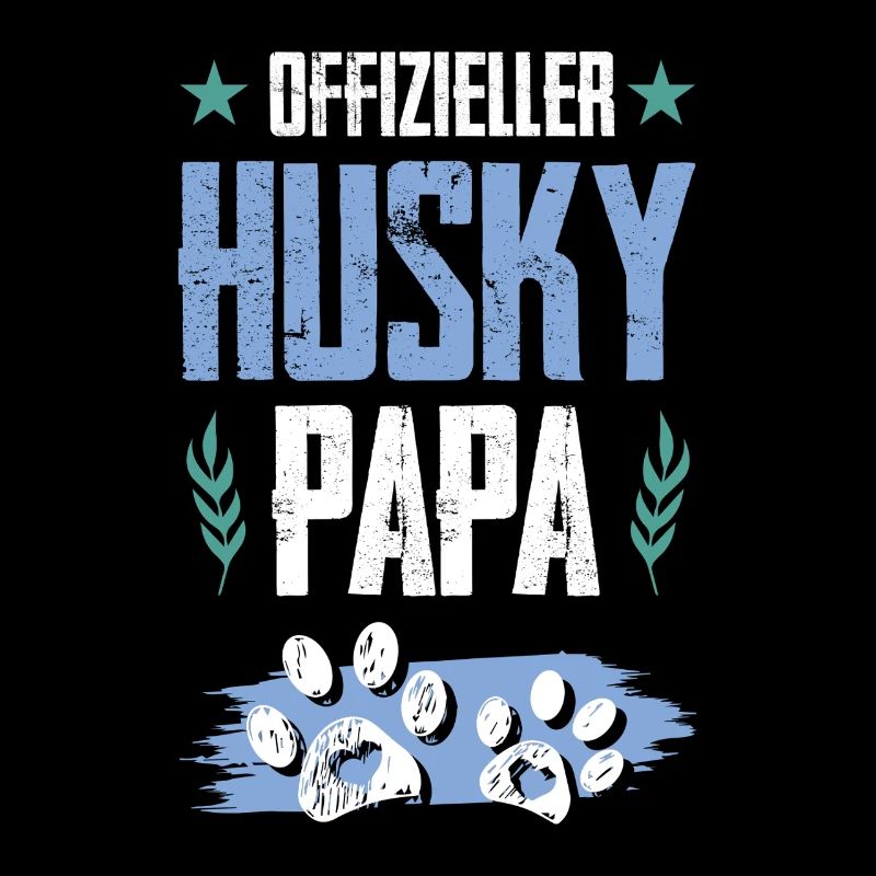 husky hunde papa