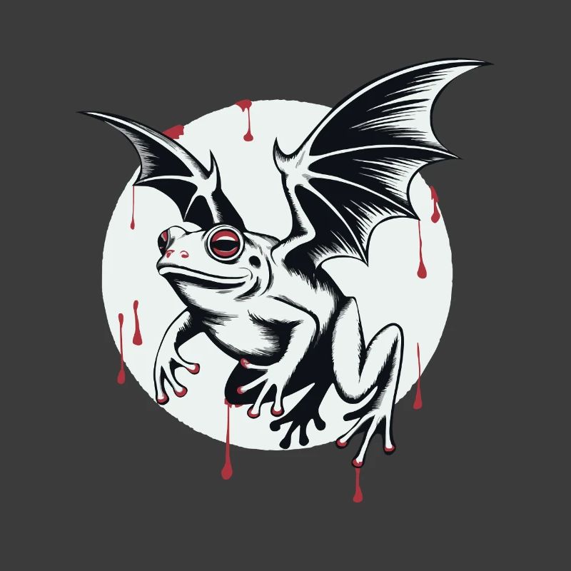 Vampiric bat frog in the shade