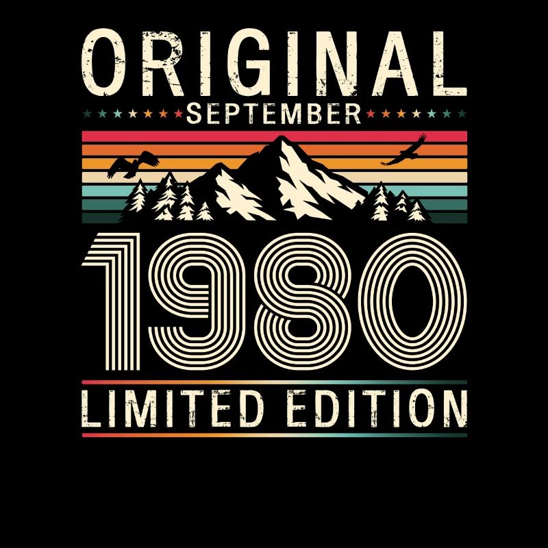 45th birthday Original September 1980
