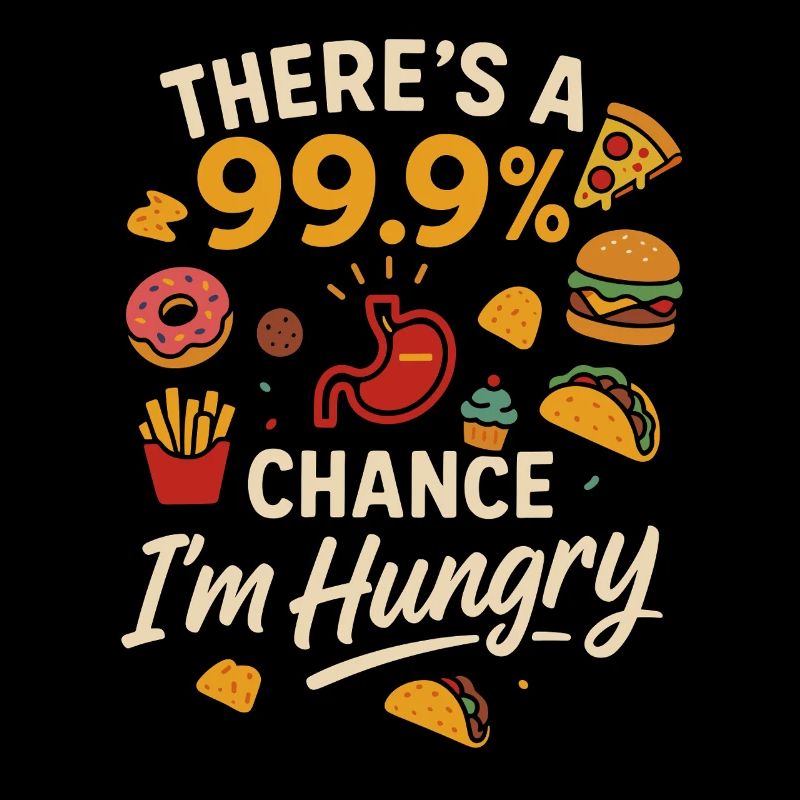Il y a 99,9 % de chances que j'aie faim