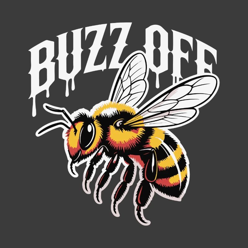Bee Buzz Off Illustration