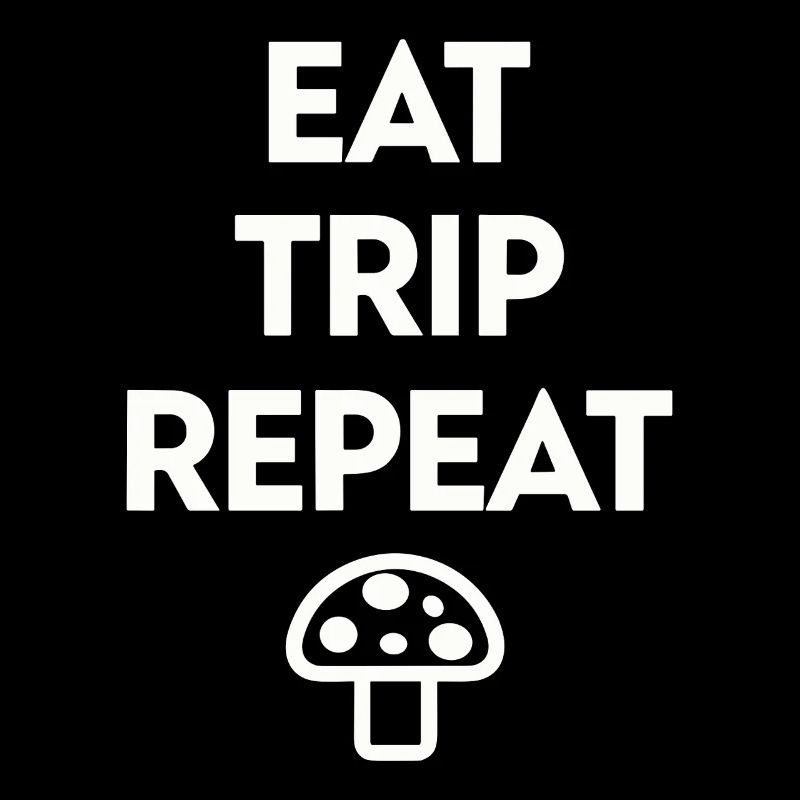 Eat Trip Repeat - Lustiger Pilz Spruch