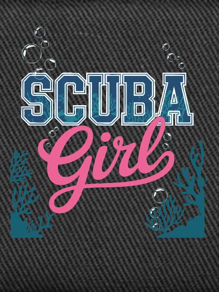 Scuba Girl Diving Design
