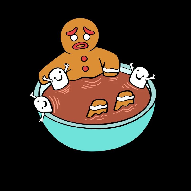 Gingerbread Christmas Coffee Barista Gingerbread Man