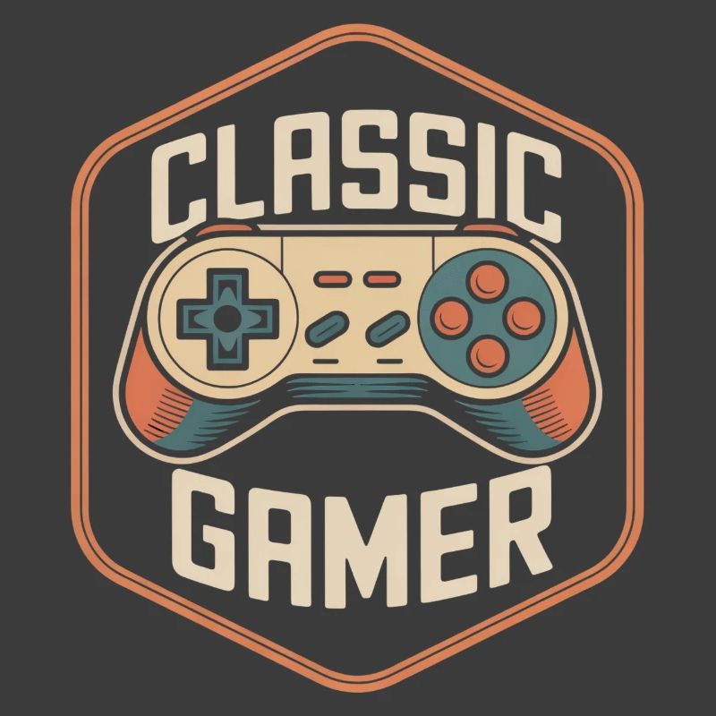 Classic Gamer Retro Controller Nostalgia