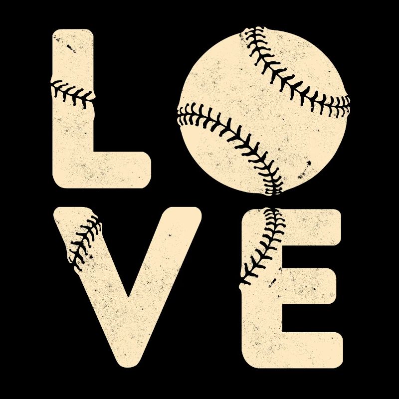 Liebe Baseball Vintage Geschenk