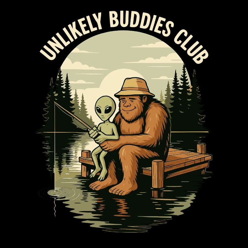 Pêche, Pêcheur, Pêcheur, Pêche, Bigfoot, Alien