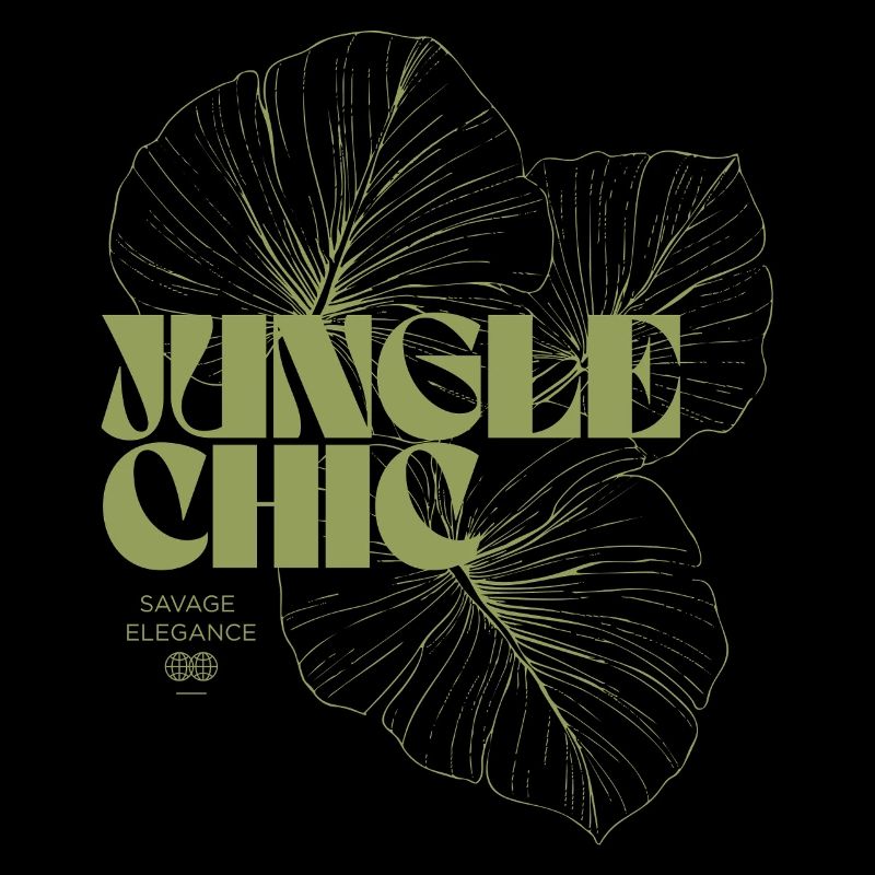 Conception d’aventure de feuille de jungle