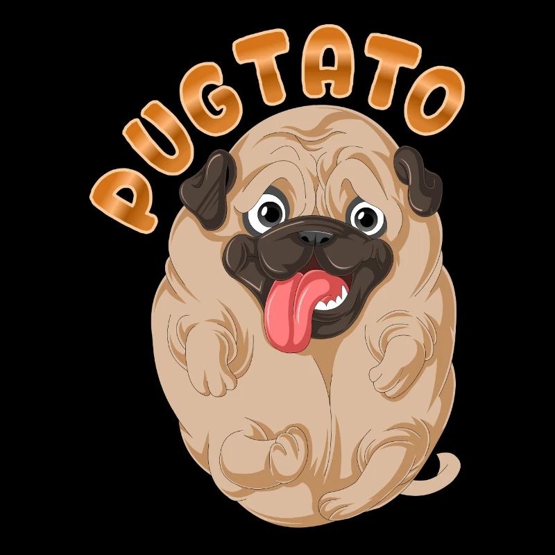 Pugtato Mops Kartoffel Lustig