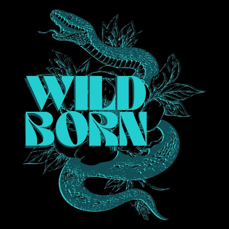 Wild Born Snake Botanisches Design