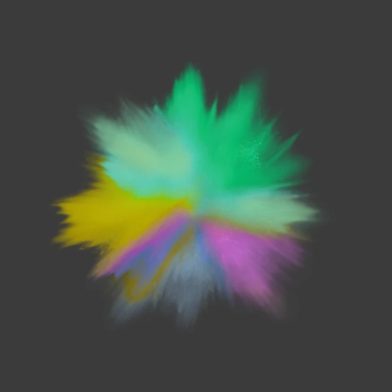 Explosion d’aquarelle