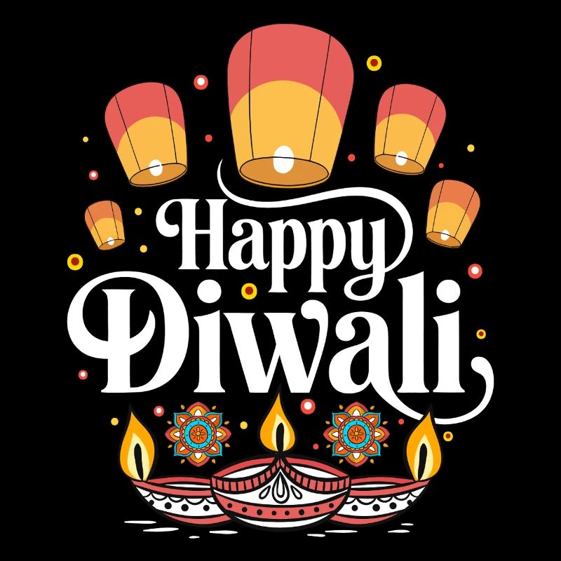 Happy Diwali Lampen Design