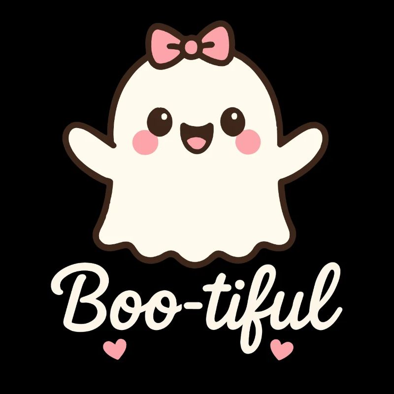 Cute Boo-Tiful Ghost Halloween Party Fun