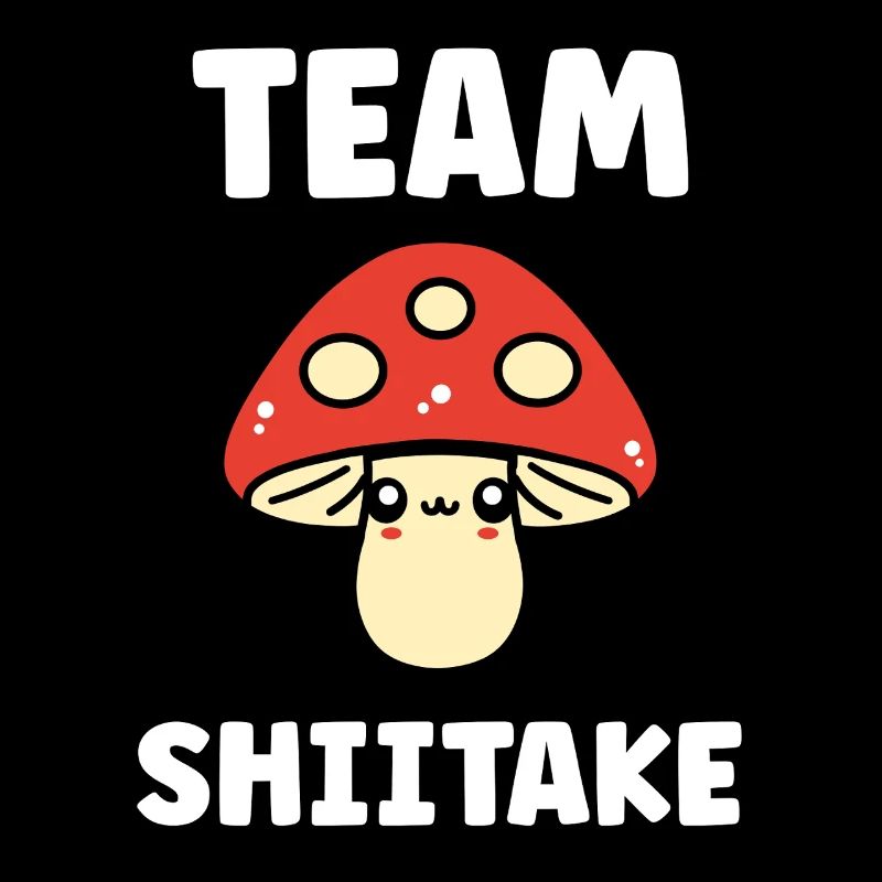 Team Shiitake Kawaii Mushroom