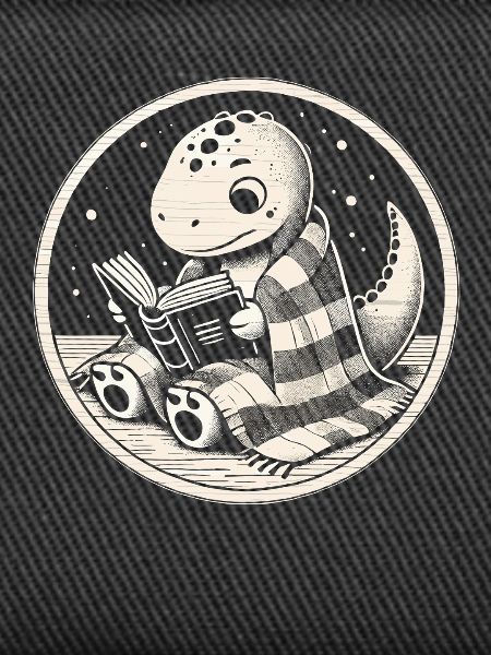 Cozy Reading Dinosaur