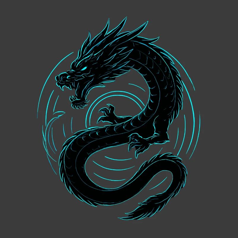 Neon Drache