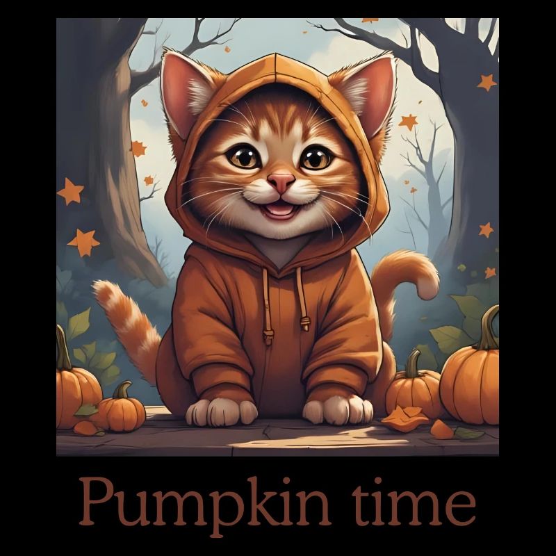 Süße Halloween Katze