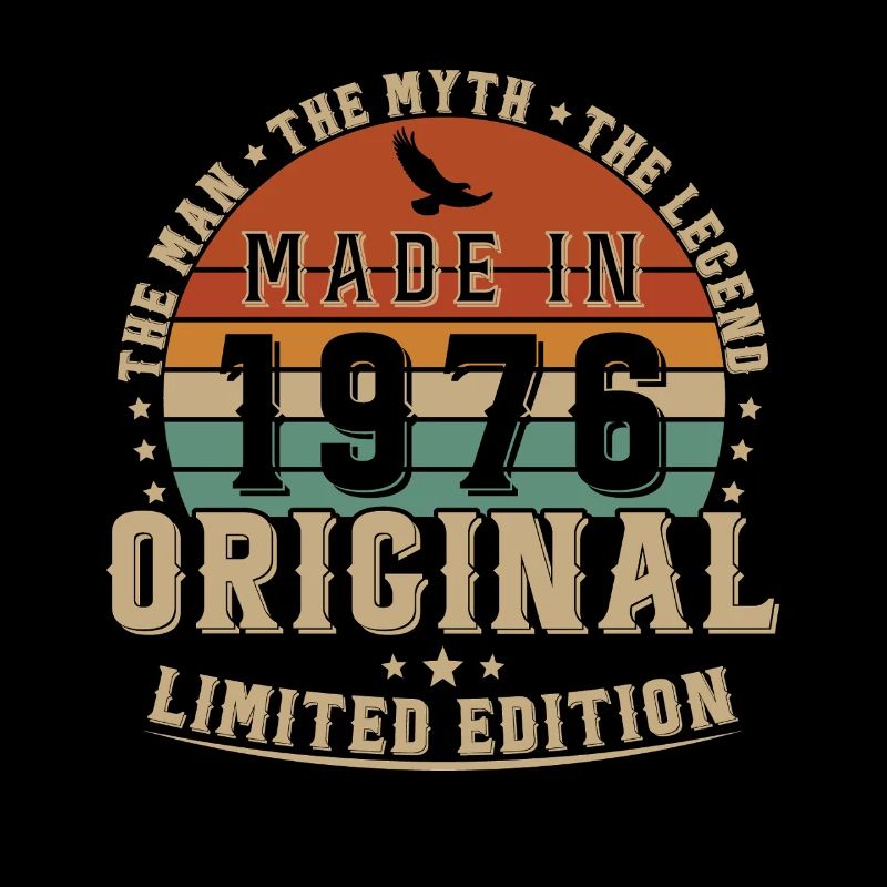 1976 Vintage Retro Geburtstagsgeschenk