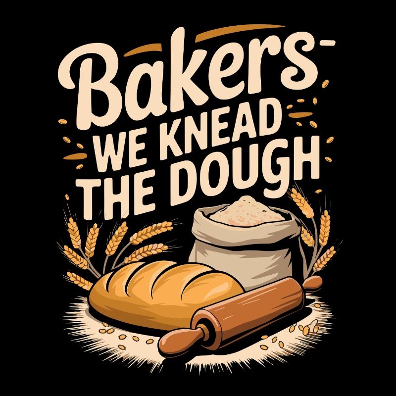  Bäcker Spruch Bakers We Knead The Dough Brot Teig