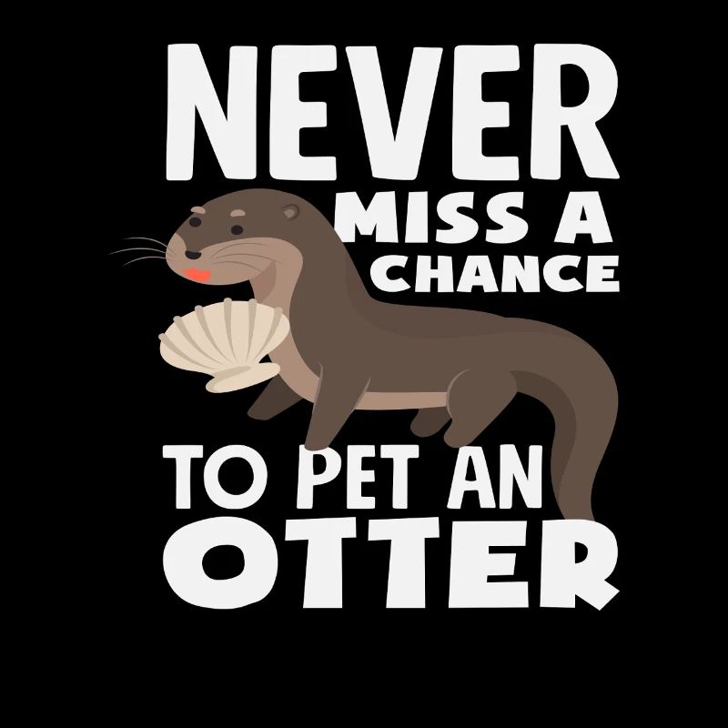 Seeotter Cartoon Haustier Ein Otter
