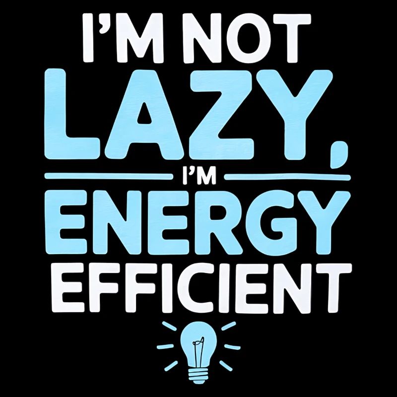 Ich bin nicht faul, ich bin energieeffizient