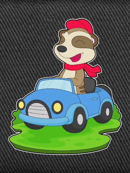 Erdmännchen Auto