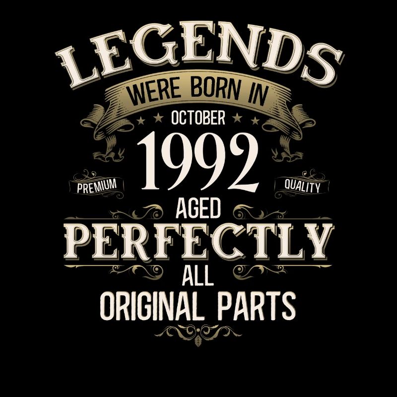 33rd Birthday Legend October Vintage 1992