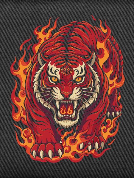 Feuertiger-Geist-Design