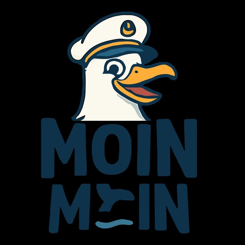 Kapitänsmöwe MOIN MOIN Motiv