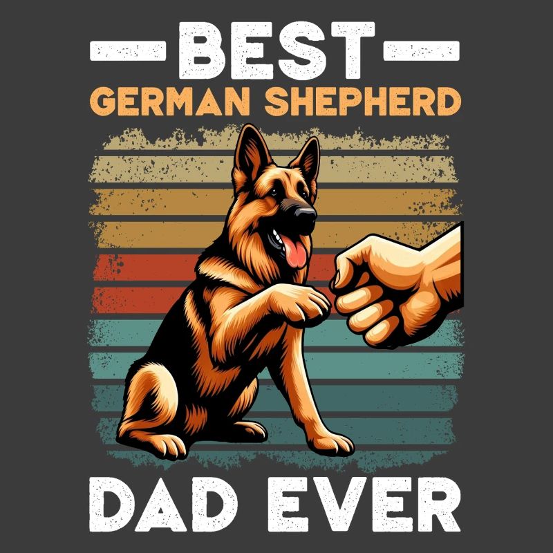 German Shepherd Dad Father's Day Father
