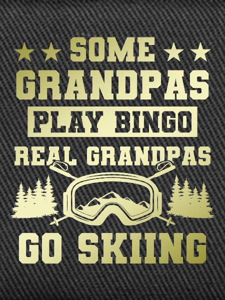 Großvater ski spruch
