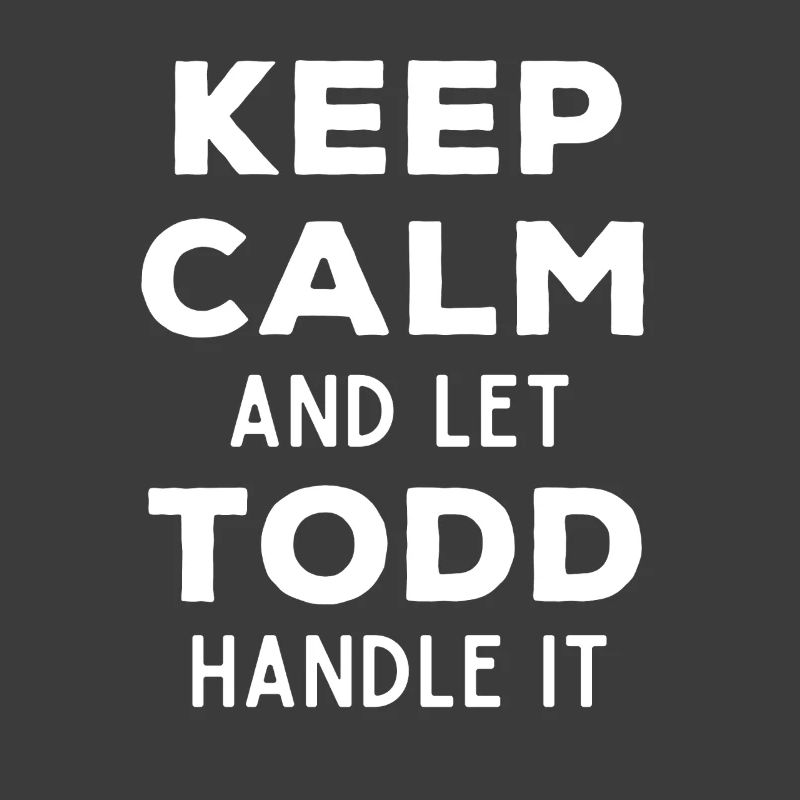 Keep Calm Lass Todd das regeln Lustiger Spruch