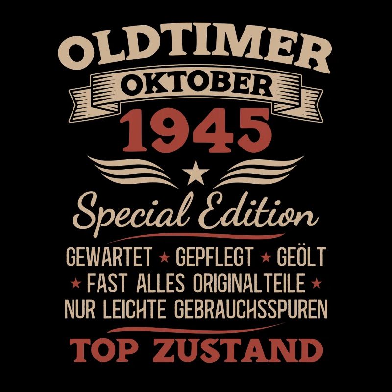 80. Geburtstag Geschenk Oldtimer Oktober 1945