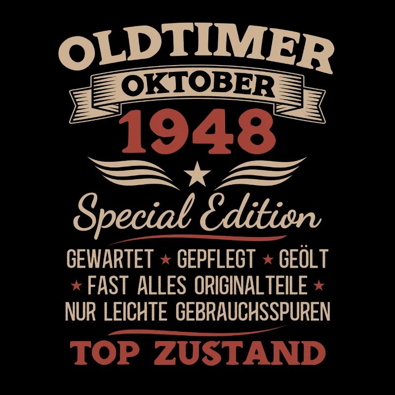 80. Geburtstag Geschenk Oldtimer Oktober 1948