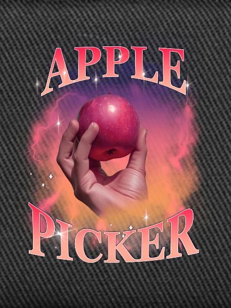 Apple Picker Retro Sunset