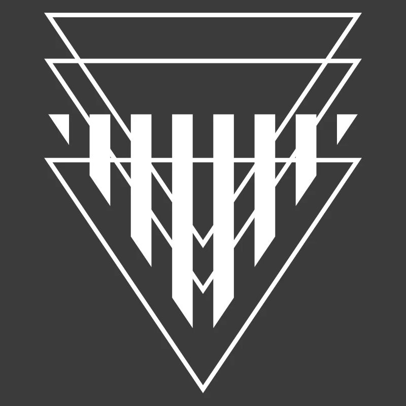 Triangular Crest Geometric Print