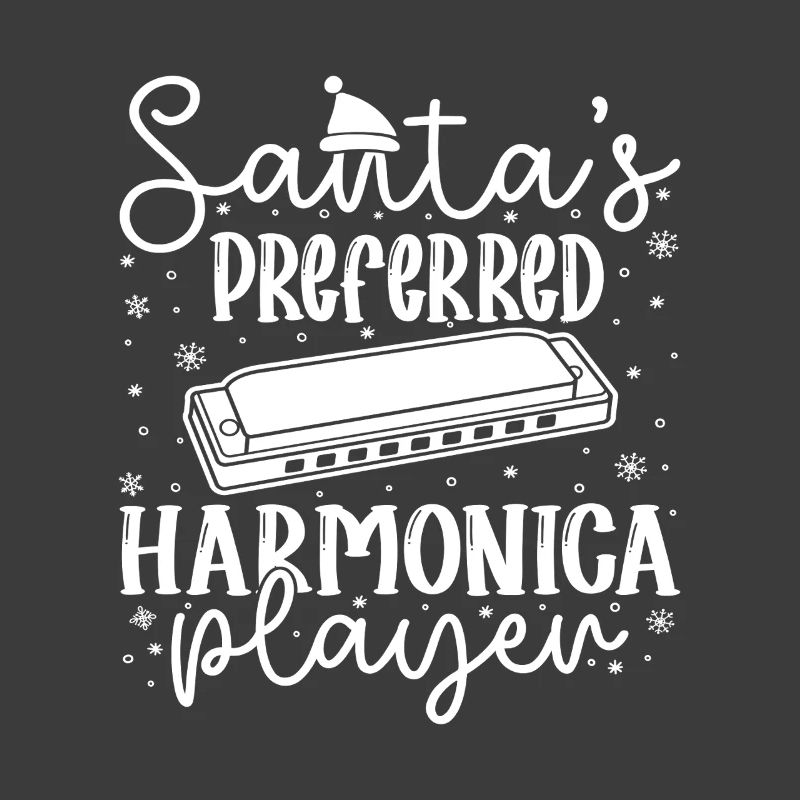 Musicien d’harmonica Harmonica préféré du Père Noël