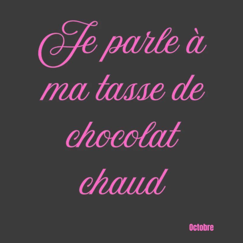 Pink Script Hot Chocolate Mug