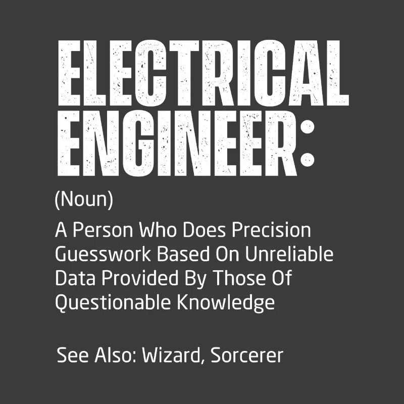 Electrical Engineer Definition Funny STEM Gift