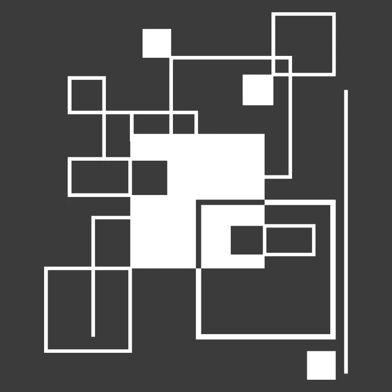 Geometric Gridline Mosaic composition