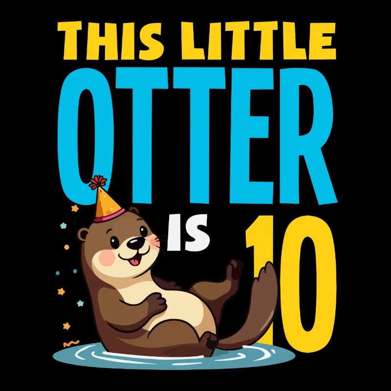 This Otter Is 10 - Cute Birthday Motif