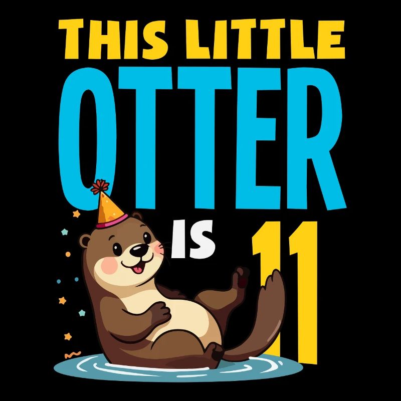 This Otter Is 11 - Cute Birthday Motif