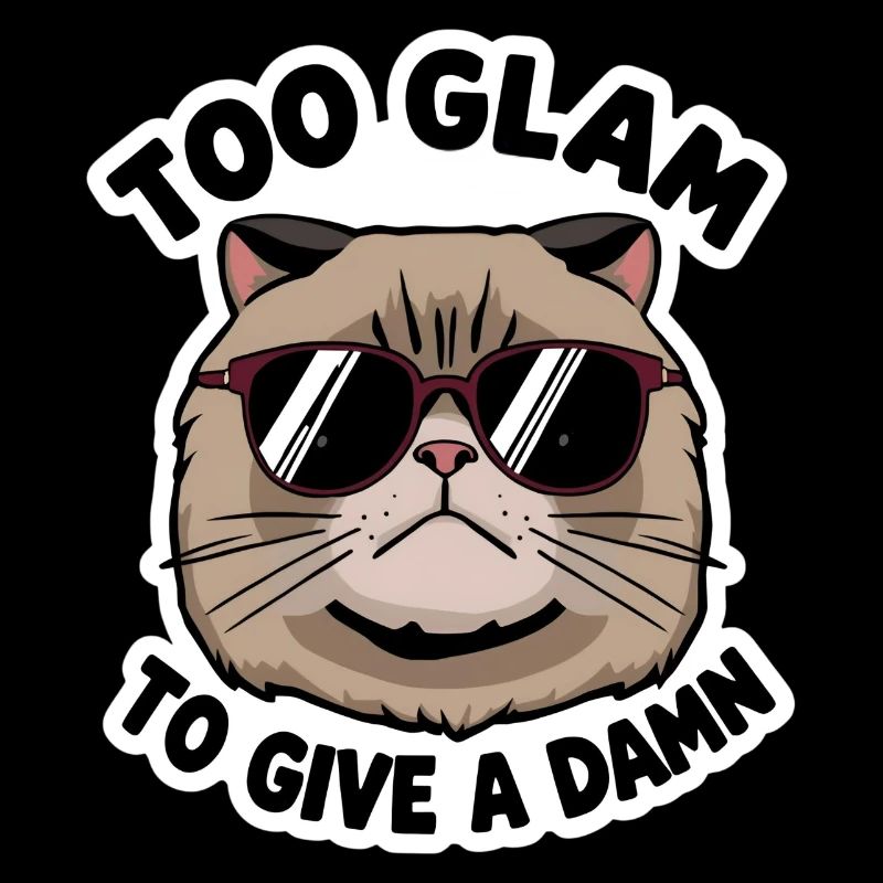 Chat Cool Trop Glam Pour S’En Soucier