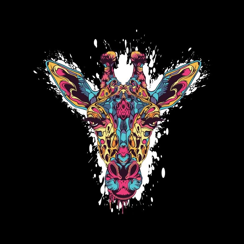 Kaleidoskop Giraffenkopf