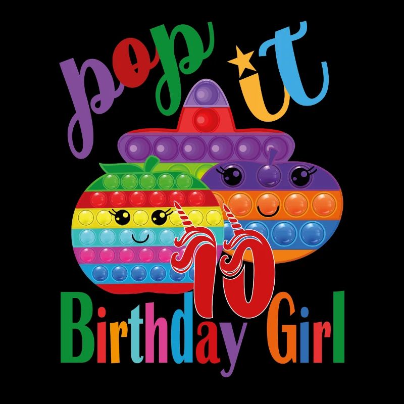 pop-it Birthday girl 10