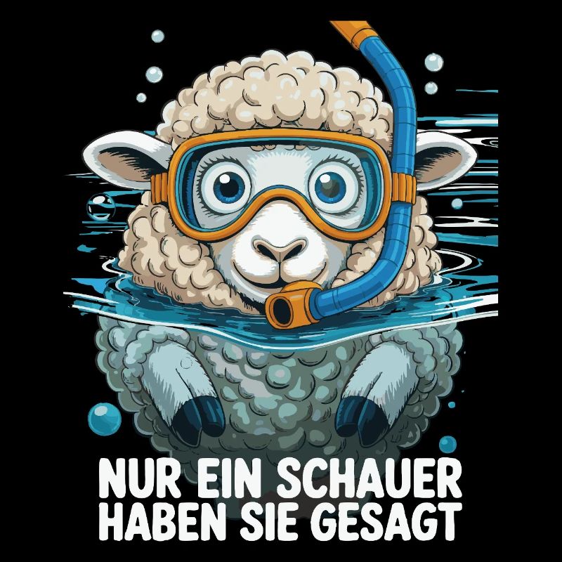 Just a Shower – Funny Sheep Design Snorkel