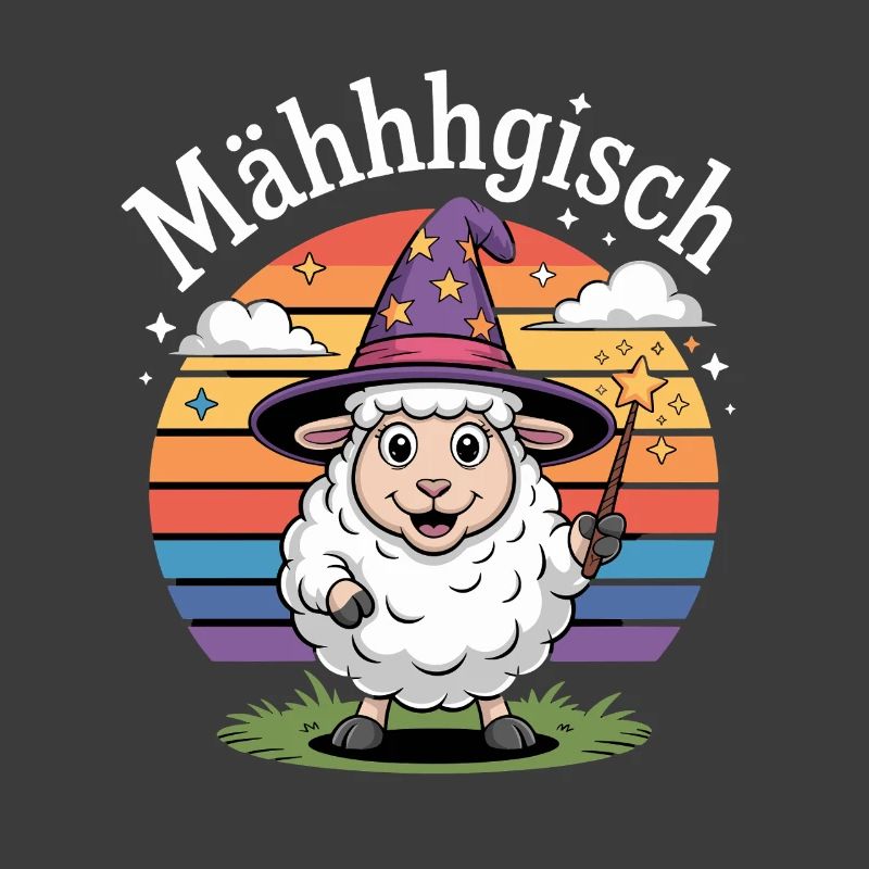 Mähhhgisch Schaf Zauberer Regenbogen