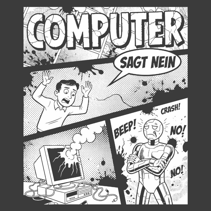 Retro Computer Comic Says No