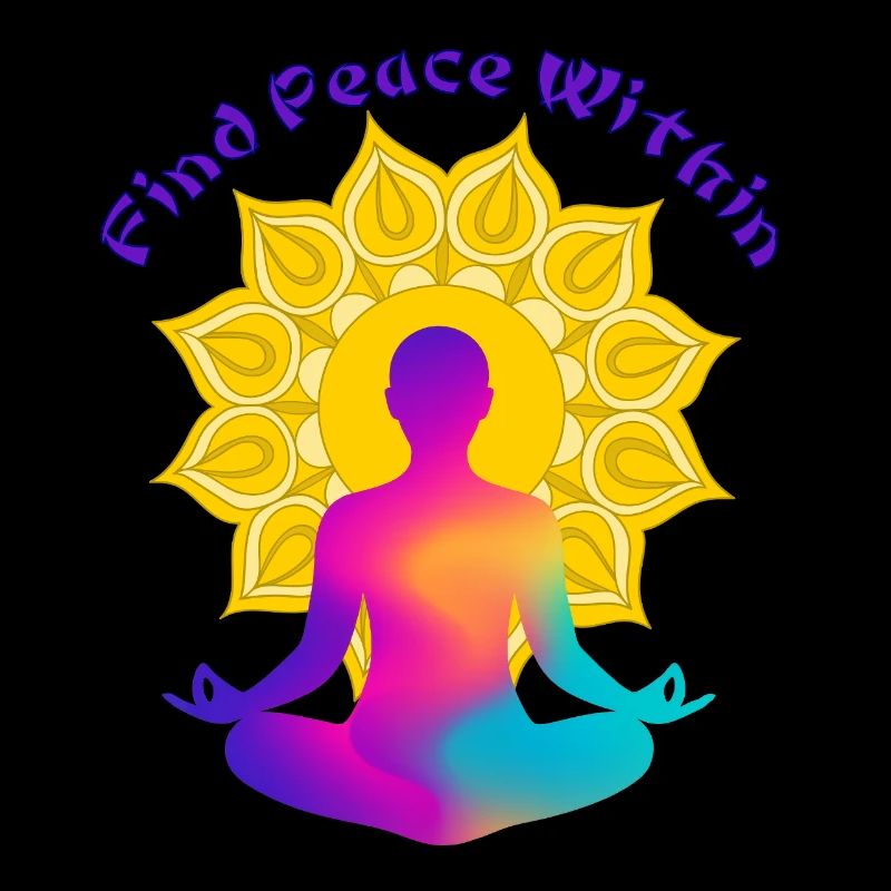 Find a Peace Within Mandala Glow